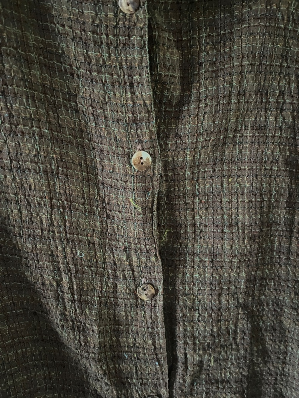 Habitat Dark Brown Textured Button-Down Jacket - Picture 4 of 7